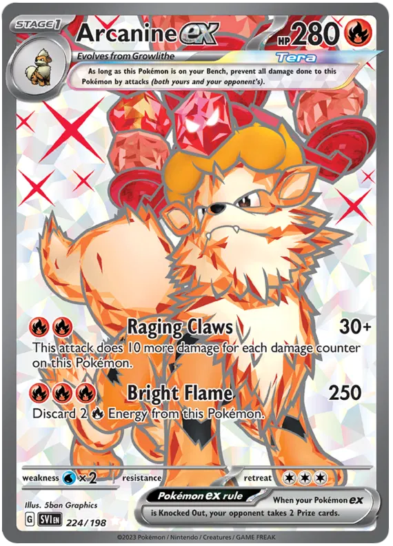Scarlet and Violet 224 Arcanine EX