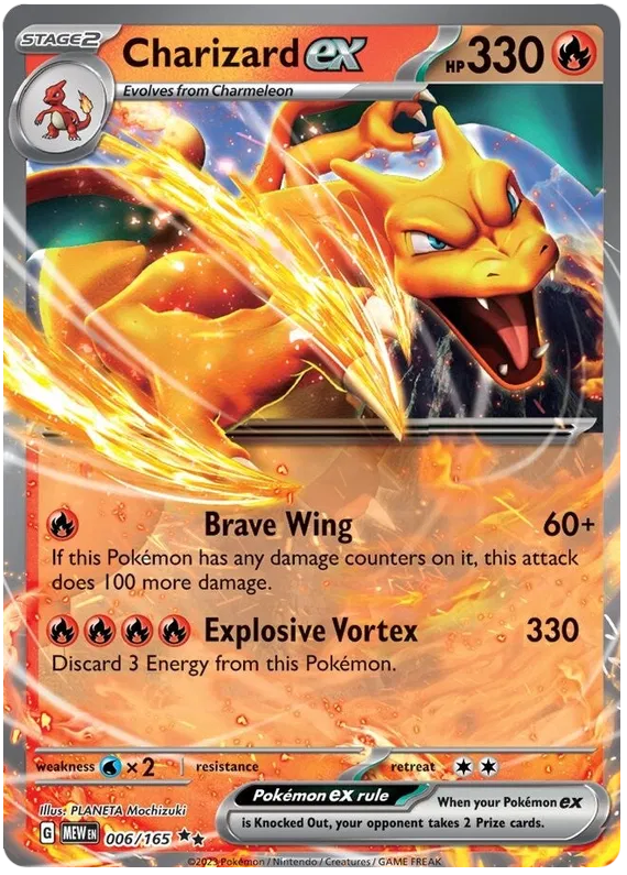 Pokemon 151 006 Charizard ex