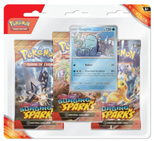Surging Sparks 3 Pack Blister (Quagsire)