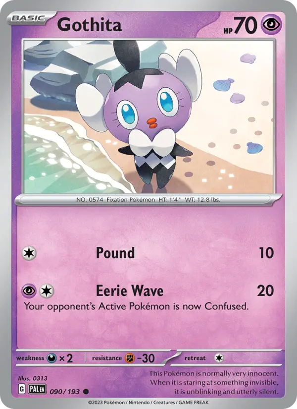 Gothita Non-Foil 090/193 Paldea Evolved Pokémon Card
