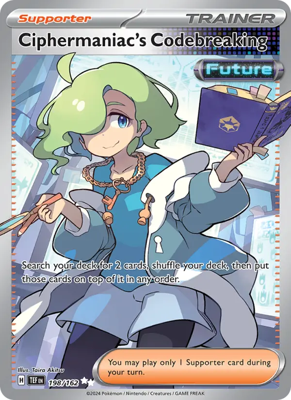 Ciphermaniac's Codebreaking Holo 198/162 Temporal Forces Pokémon Card