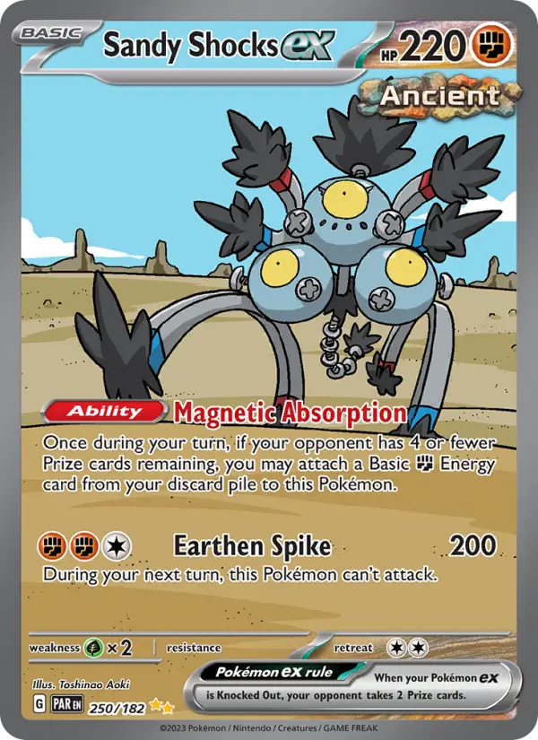 Sandy Shocks ex Holo 250/182 Paradox Rift Pokémon Card