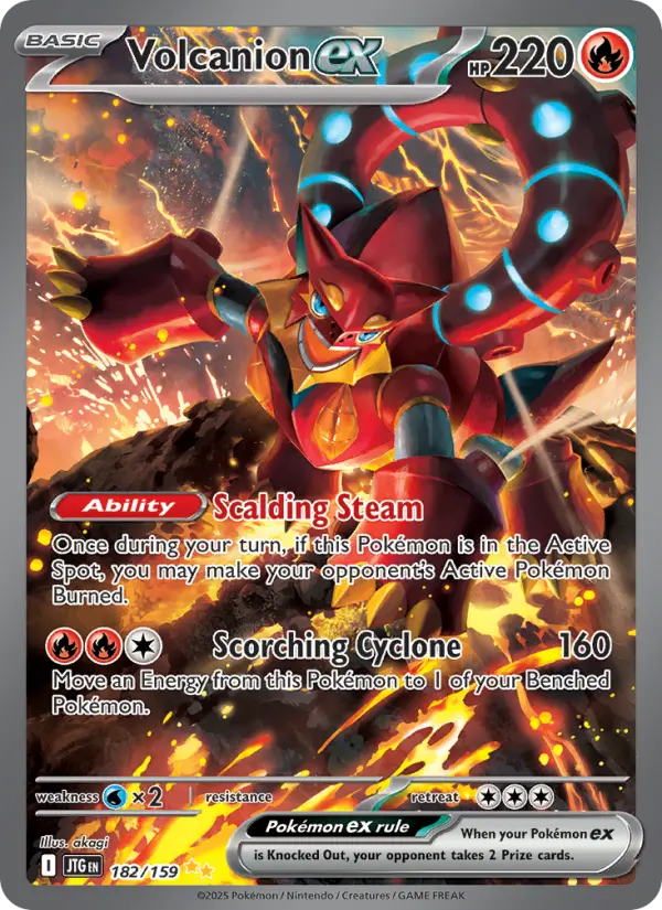 Volcanion ex (JTG) 182