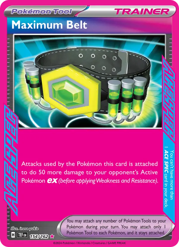 Maximum Belt Holo 154/162 Temporal Forces Pokémon Card