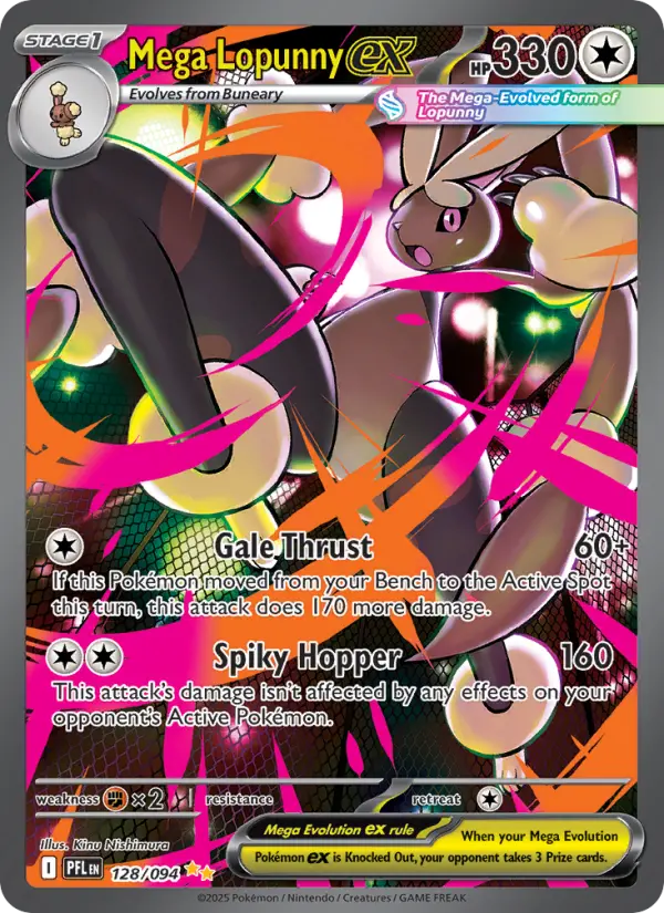 Mega Lopunny ex (PFL) 128