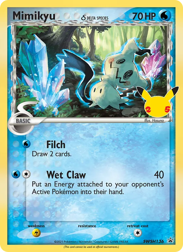 Mimikyu Holo WH136/307 SWSH Black Star Promos Pokémon Card