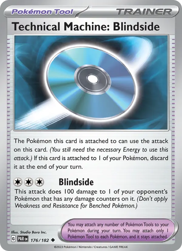Technical Machine: Blindside Reverse Holo 176/182 Paradox Rift Pokémon Card