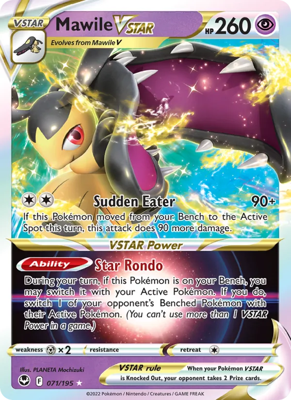 Mawile VSTAR Holo 071/195 Silver Tempest Pokémon Card
