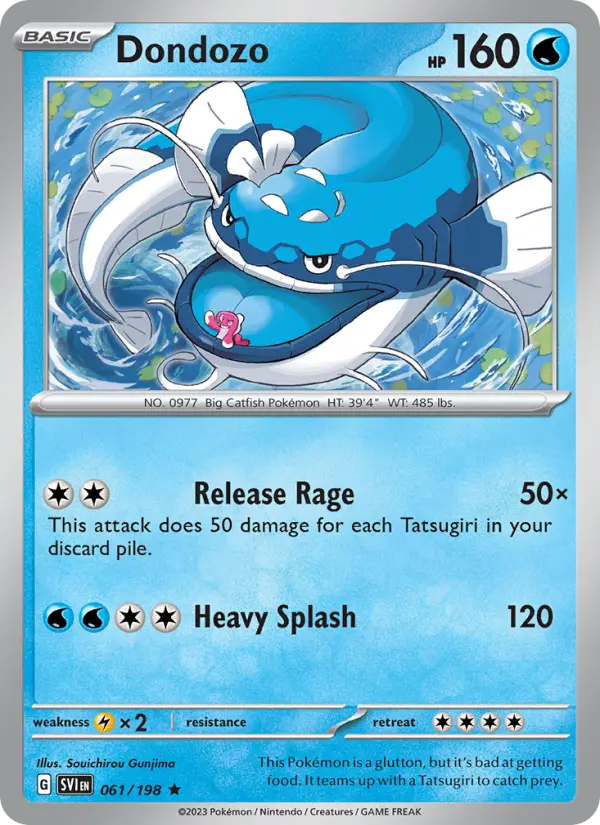 Dondozo Holo 061/198 Scarlet & Violet Pokémon Card
