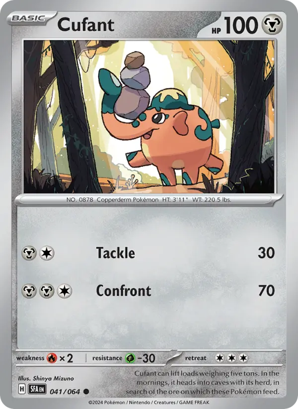 Cufant Non-Foil 041/64 Shrouded Fable Pokémon Card