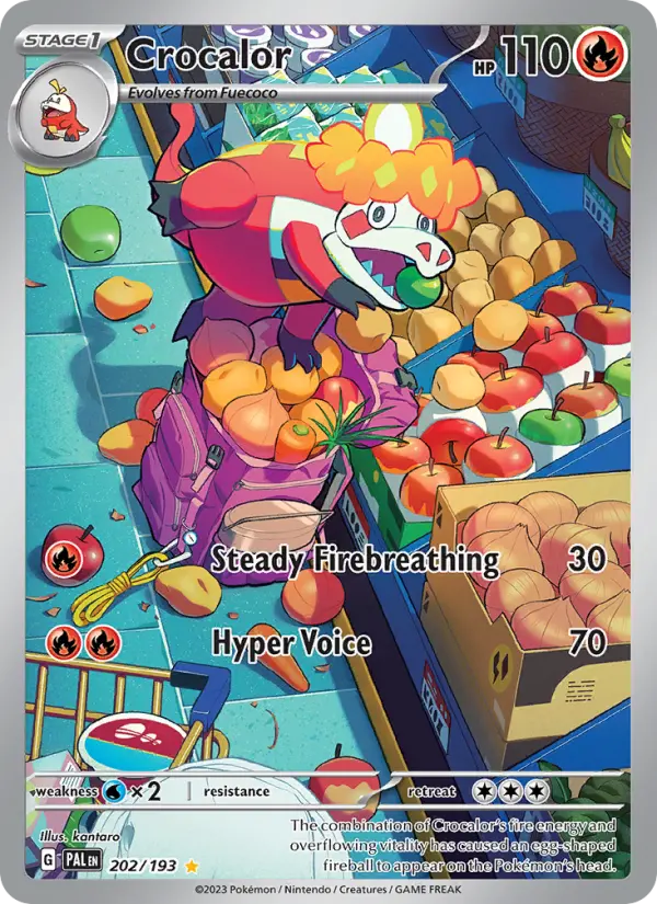 Crocalor Holo 202/193 Paldea Evolved Pokémon Card