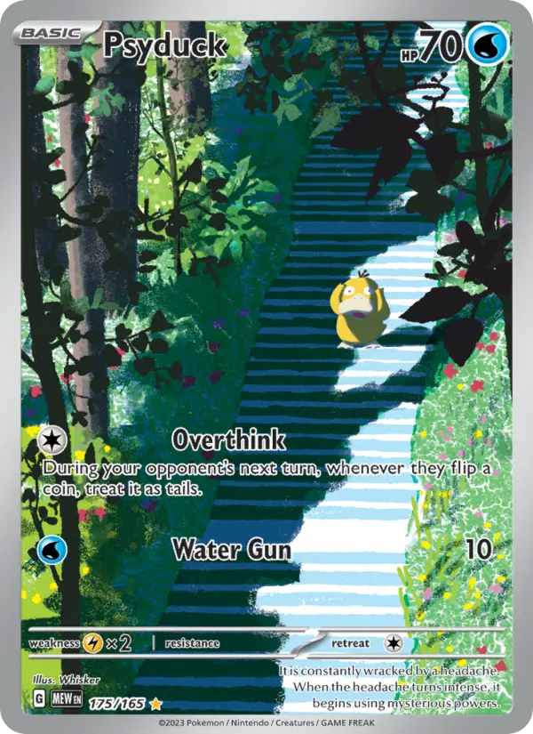 Psyduck Holo 175/165 151 Pokémon Card