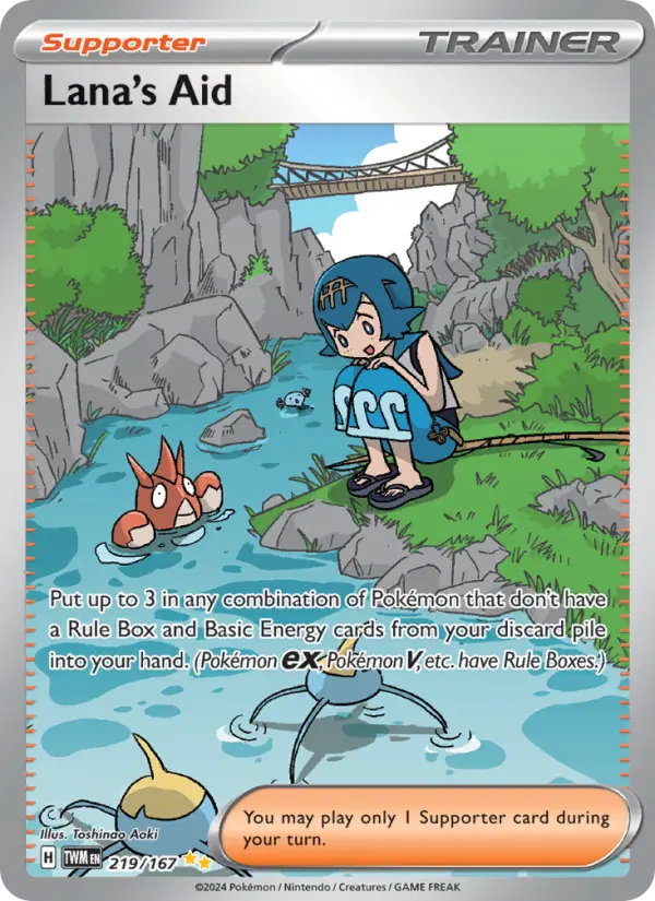 Lana's Aid Holo 219/167 Twilight Masquerade Pokémon Card