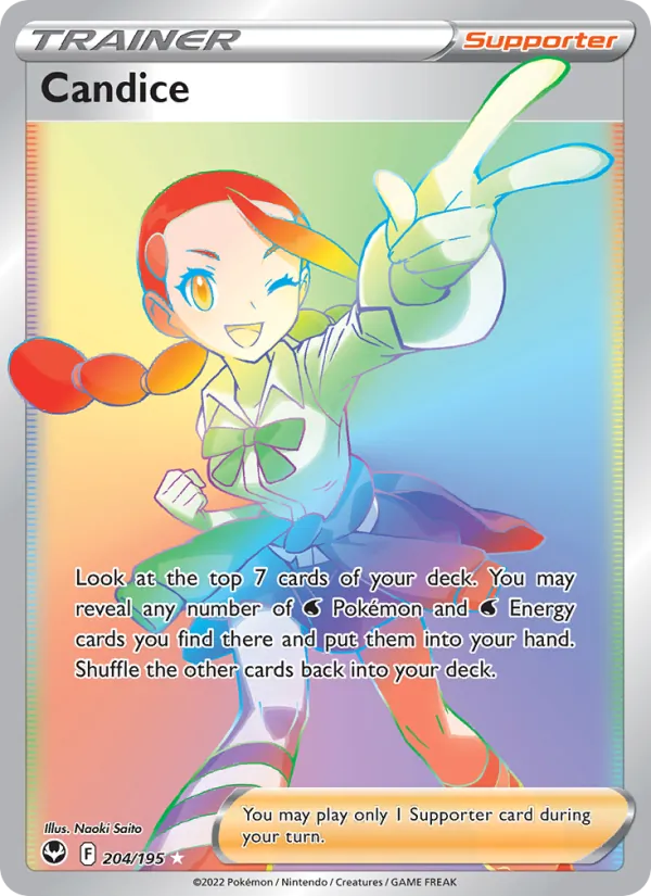 Candice Holo 204/195 Silver Tempest Pokémon Card