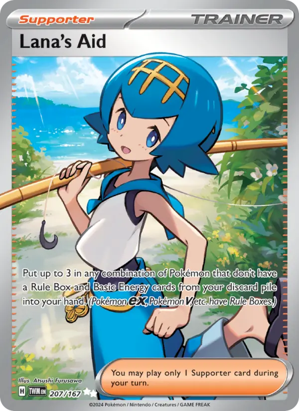Lana's Aid Holo 207/167 Twilight Masquerade Pokémon Card
