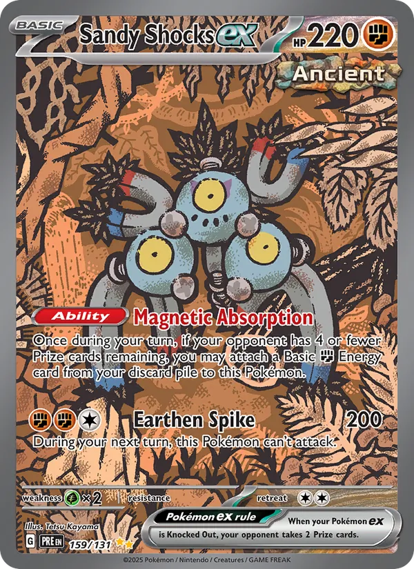 Sandy Shocks ex Holo 159/131 Prismatic Evolutions Pokémon Card