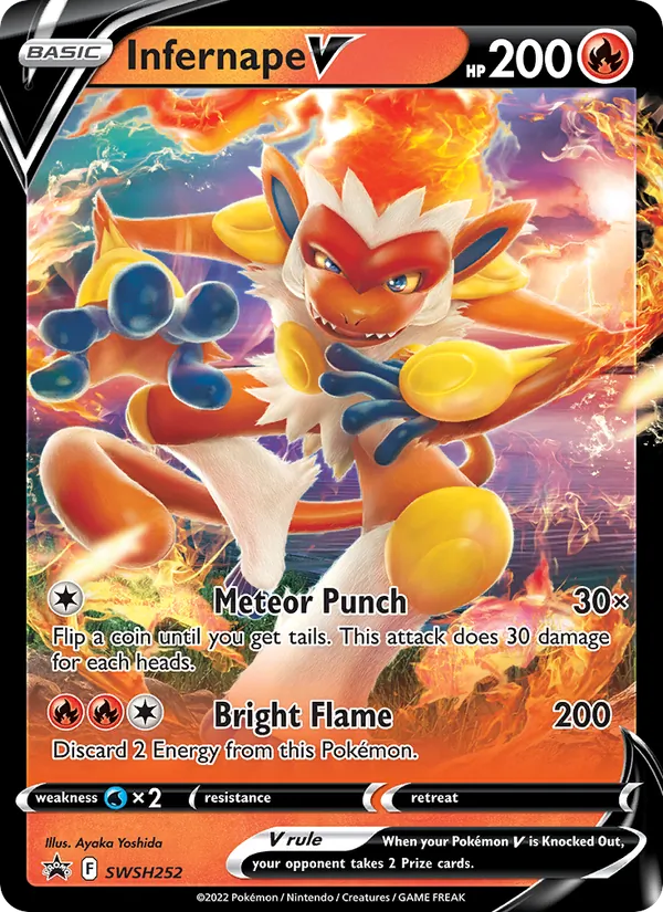 Infernape V Holo WH252/307 SWSH Black Star Promos Pokémon Card