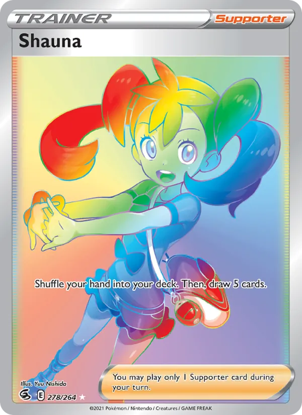 Shauna Holo 278/264 Fusion Strike Pokémon Card