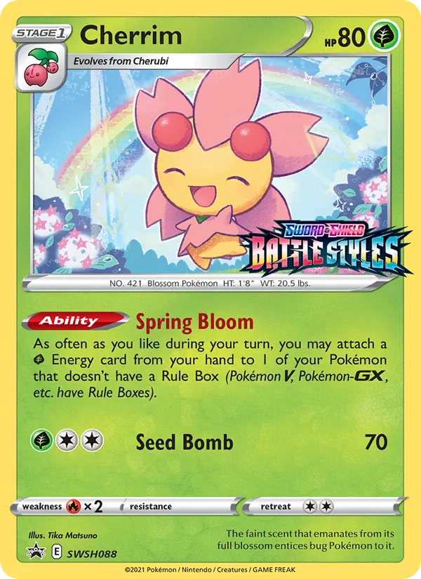 Cherrim Holo WH088/307 SWSH Black Star Promos Pokémon Card