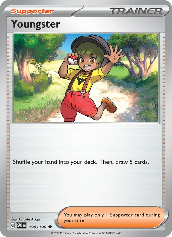 Youngster Non-Foil 198/198 Scarlet & Violet Pokémon Card