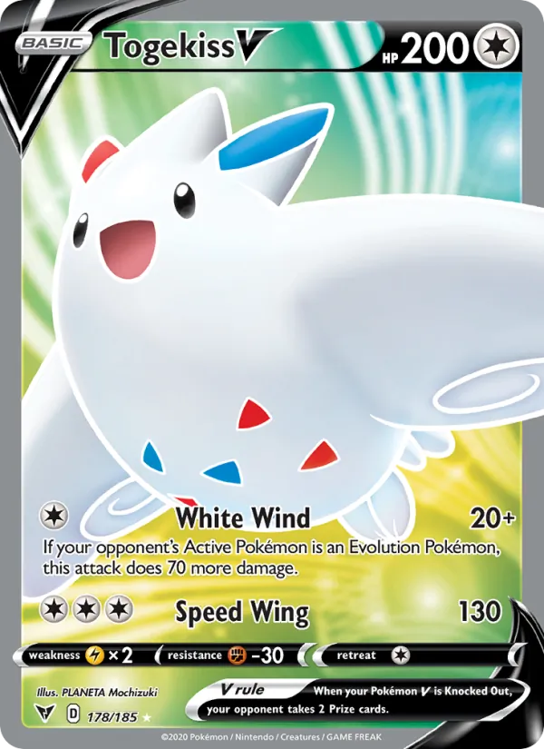 Togekiss V Holo 178/185 Vivid Voltage Pokémon Card