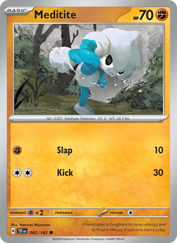 Meditite Normal 082/162 Temporal Forces Pokémon Card