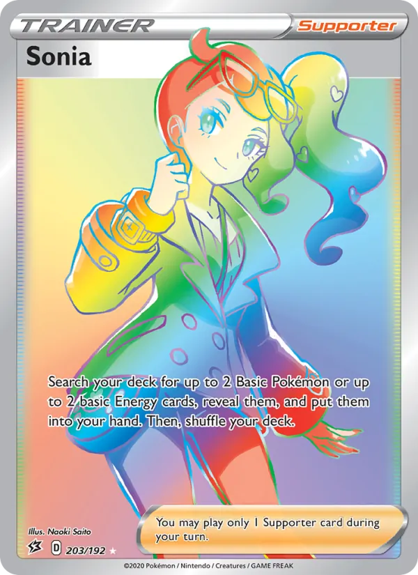 Sonia Holo 203/192 Rebel Clash Pokémon Card