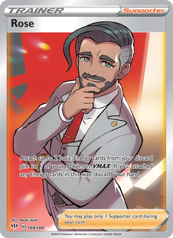 Rose Holo 189/189 Darkness Ablaze Pokémon Card