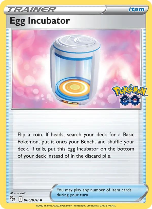 Egg Incubator Reverse Holo 066/78 Pokémon GO Pokémon Card