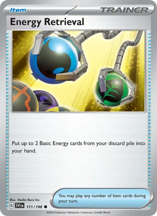 Energy Retrieval Non-Foil 171/198 Scarlet & Violet Pokémon Card