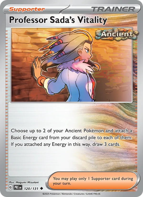 Professor Sada's Vitality Normal 120/131 Prismatic Evolutions Pokémon Card