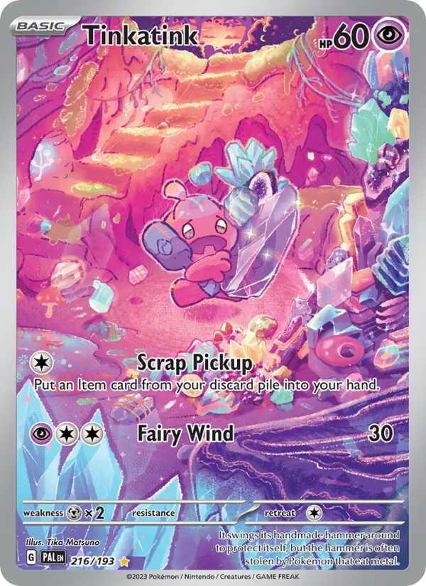 Tinkatink Holo 216/193 Paldea Evolved Pokémon Card