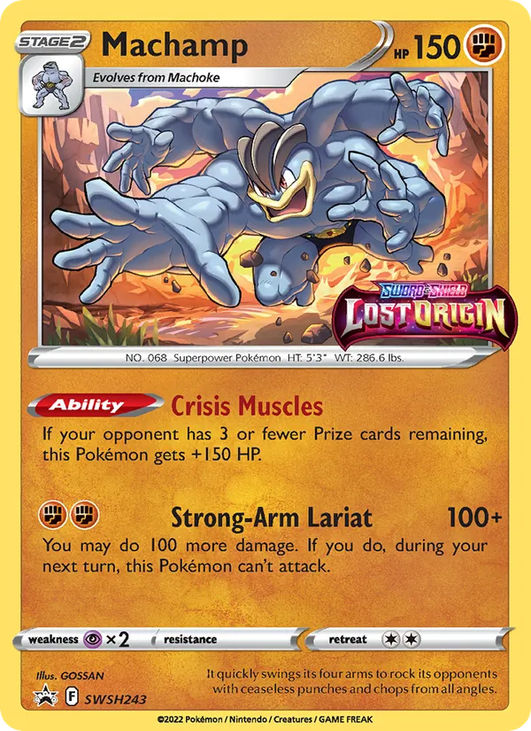 Machamp Holo WH243/307 SWSH Black Star Promos Pokémon Card