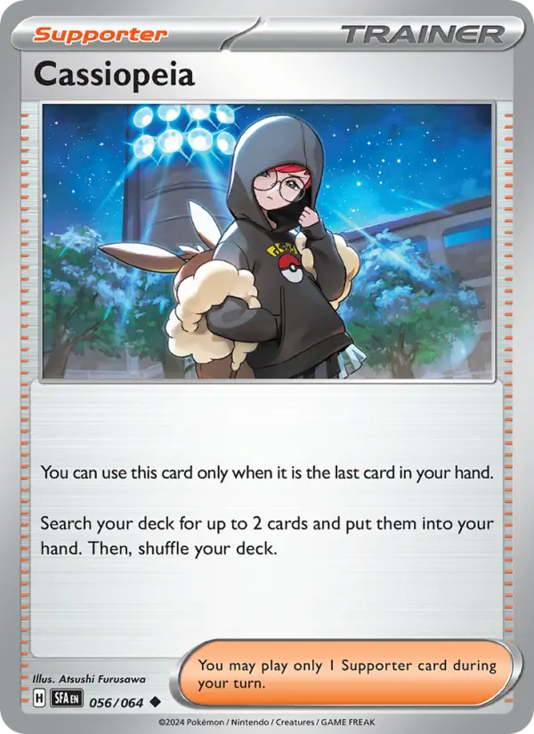 Cassiopeia Non-Foil 056/64 Shrouded Fable Pokémon Card