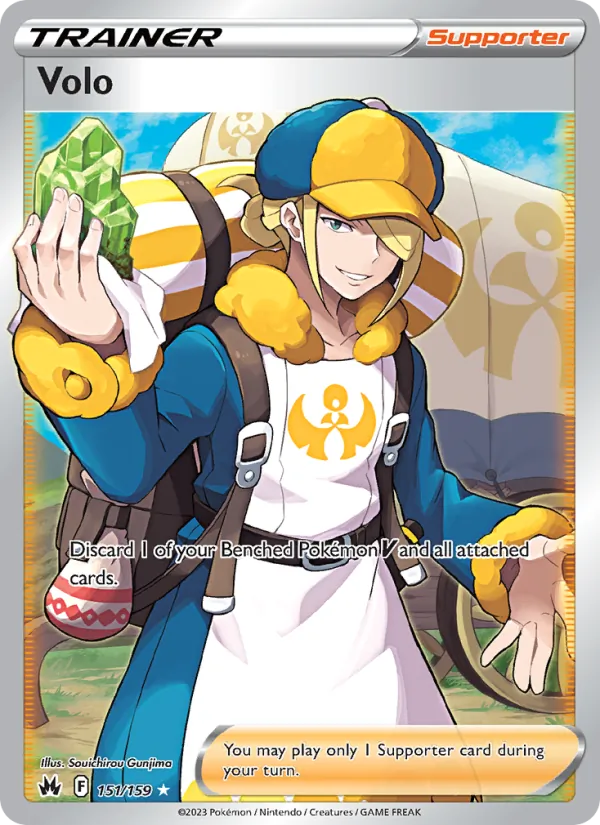Volo Holo 151/159 Crown Zenith Pokémon Card