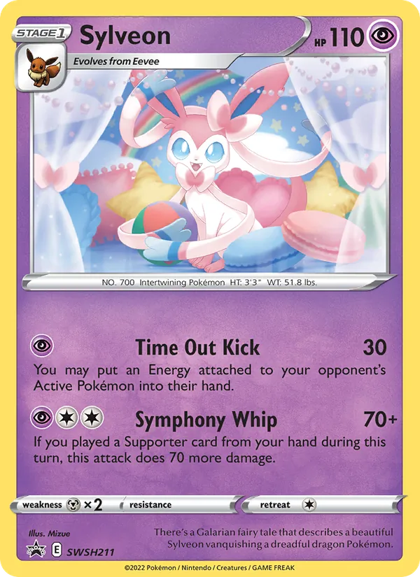 Sylveon Holo WH211/307 SWSH Black Star Promos Pokémon Card