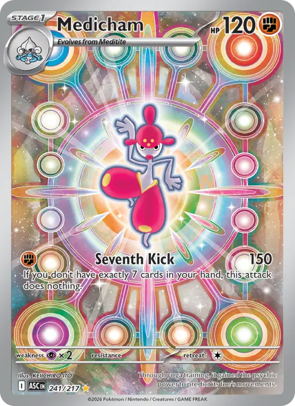Medicham Holo 241/217 Ascended Heroes Pokémon Card