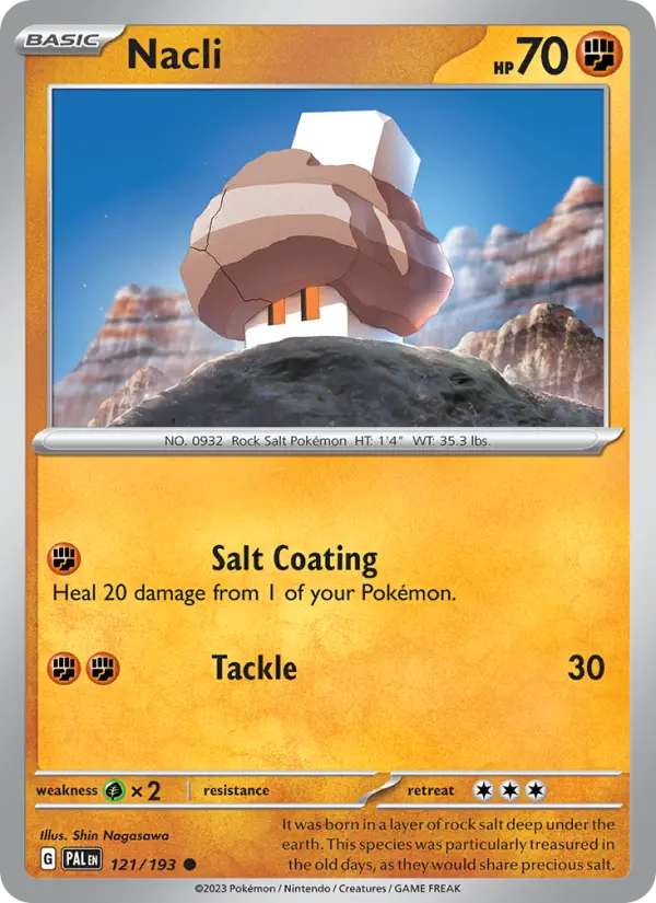 Nacli Non-Foil 121/193 Paldea Evolved Pokémon Card