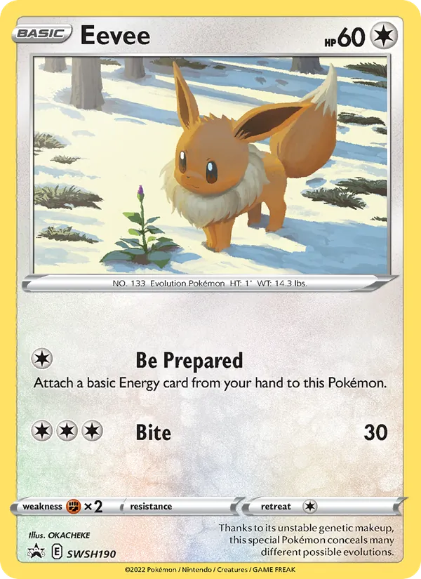 Eevee Holo WH190/307 SWSH Black Star Promos Pokémon Card