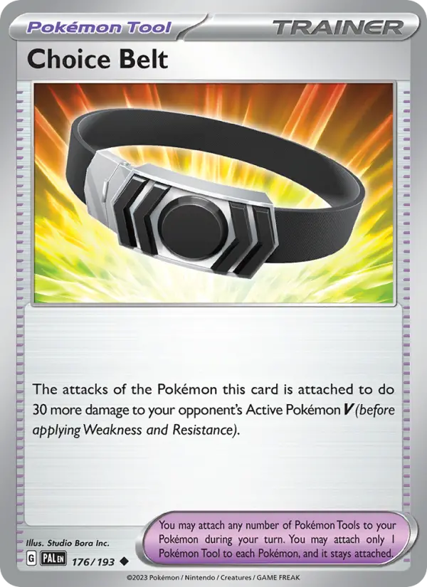 Choice Belt Non-Foil 176/193 Paldea Evolved Pokémon Card