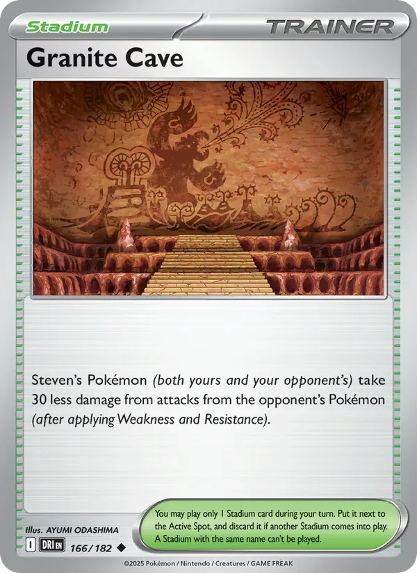 Granite Cave Normal 166/182 Destined Rivals Pokémon Card