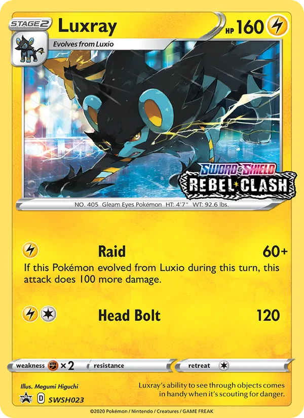 Luxray Holo WH023/307 SWSH Black Star Promos Pokémon Card