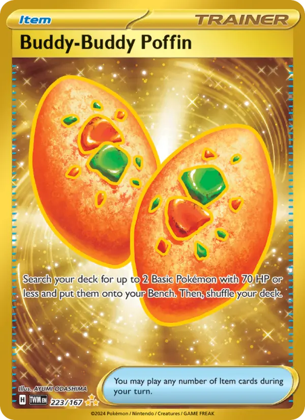 Buddy-Buddy Poffin Holo 223/167 Twilight Masquerade Pokémon Card