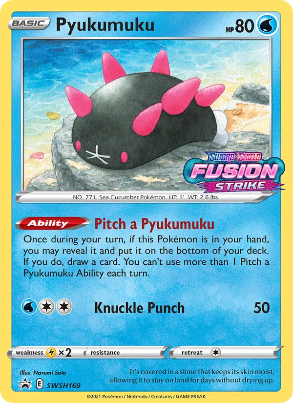 Pyukumuku Holo WH169/307 SWSH Black Star Promos Pokémon Card