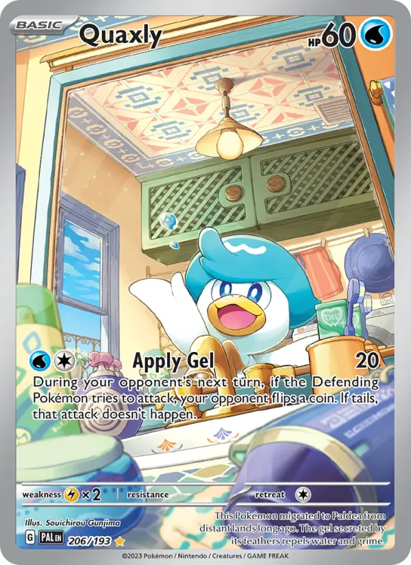 Quaxly Holo 206/193 Paldea Evolved Pokémon Card