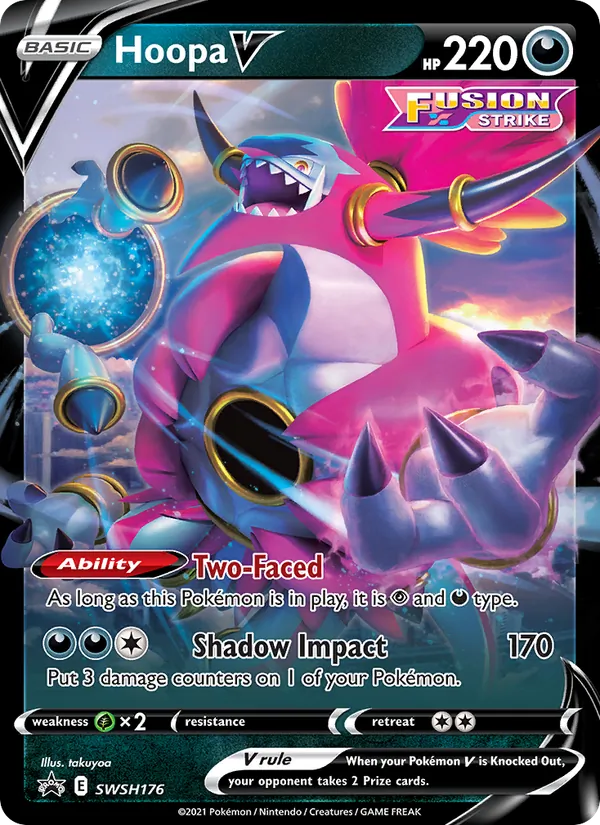 Hoopa V Holo WH176/307 SWSH Black Star Promos Pokémon Card