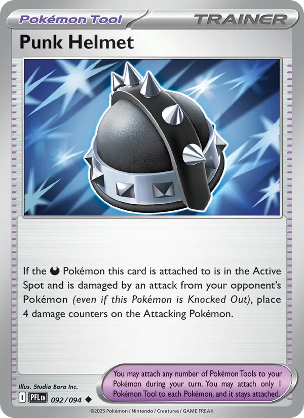 Punk Helmet Non-Holo 092/94 Phantasmal Flames Pokémon Card