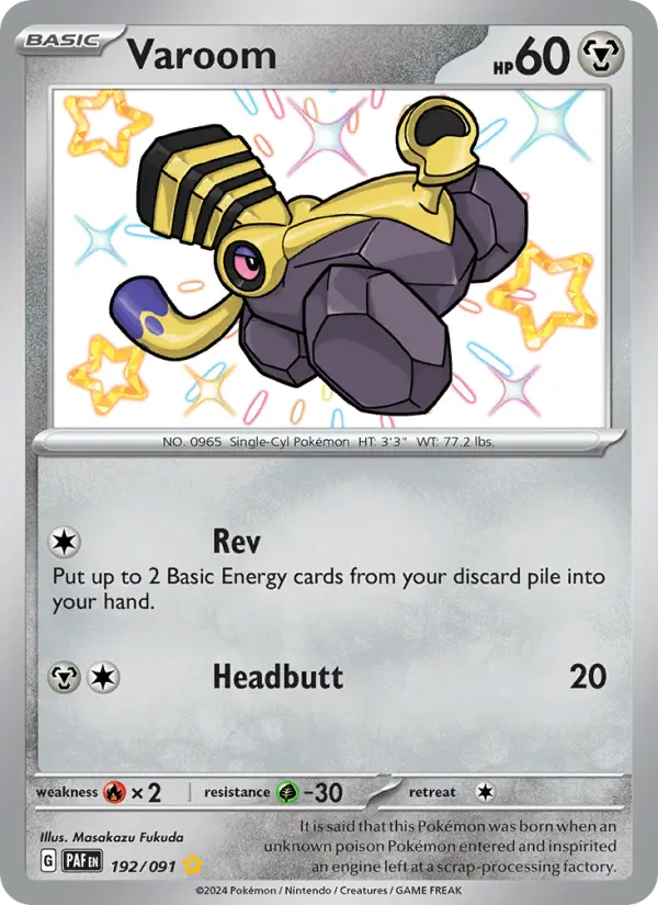 Varoom Holo 192/91 Paldean Fates Pokémon Card