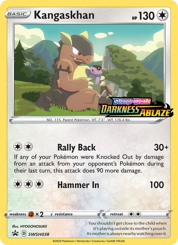 Kangaskhan Holo WH038/307 SWSH Black Star Promos Pokémon Card