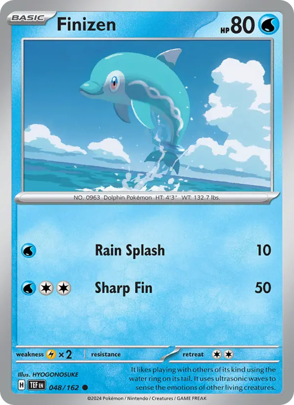 Finizen Reverse Holo 048/162 Temporal Forces Pokémon Card